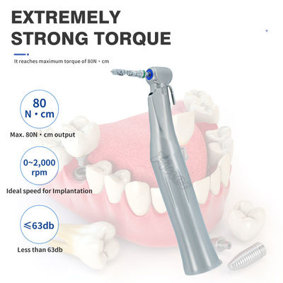 Pièce à main d'implant en fibre optique dentaire Pièce à main d'implant dentaire pour chirurgie d'implant dentaire