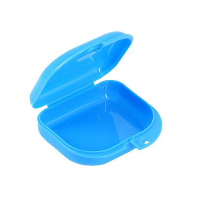 Colorful Plastic Custom Orthodontic Uv Retainer Case Box Plastic Denture Storage Box Dental Retainer Case