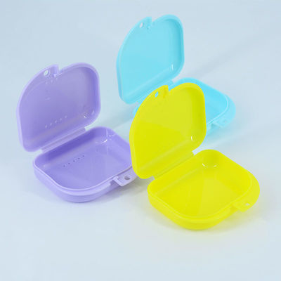 Colorful Plastic Custom Orthodontic Uv Retainer Case Box Plastic Denture Storage Box Dental Retainer Case