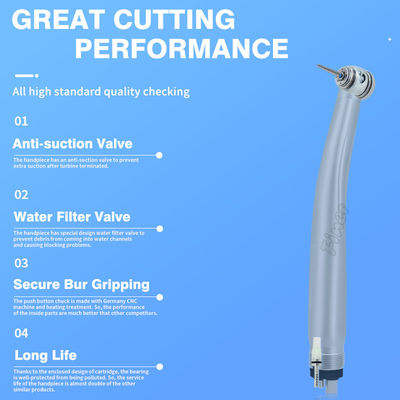 4 holes Air Turbine Dental Fast Handpiece High Speed Dental Handpiece
