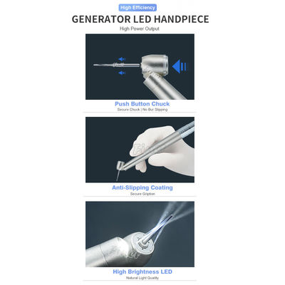 Midwest 45 Degree High Speed Handpiece With Led Dental Surgical Handpiece