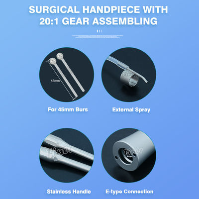 20 Degree Dental Straight Handpiece Unit Dental Implant Surgery Handpiece