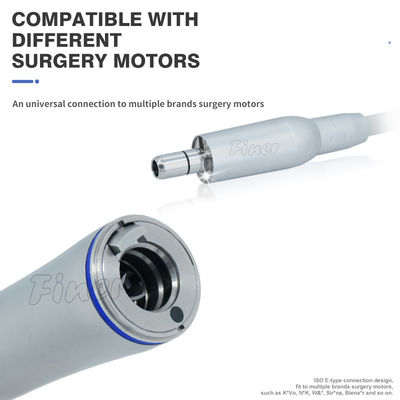 Implantation d' une poignée droite de sinus sur une poignée dentaire avec fibres optiques