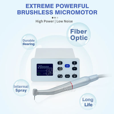 15 Micromotore sans brosse à haute vitesse pour pièce à main dentaire à LED avec eau interne