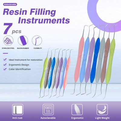 Dental Composite Resin Filling Dental Composite Filling Instruments Set Restoration Instruments Kit