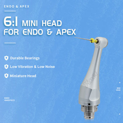 Dental 6 Untuk 1 Endodontic Kepala 6:1 Pengurangan Contra Angle Dental Endo Motor Spare Part