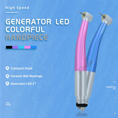 5 Led colorato dentale handpiece Dental handpiece 5 Led dentale alta velocità colorato handpiece