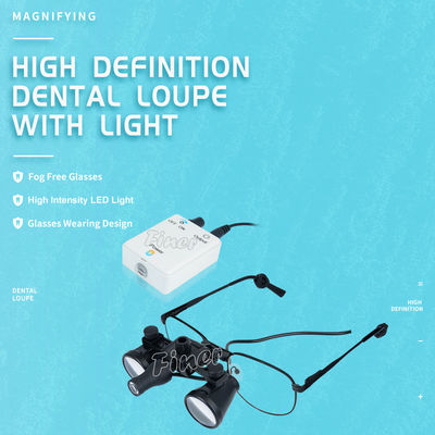 Lupa dental de alta definición con luz 3.5X y 2.5X Opciones Lupa dental